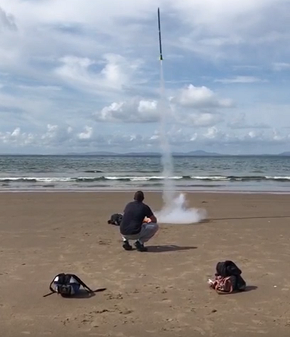 Shell Island DIY Rocket Test Mk1